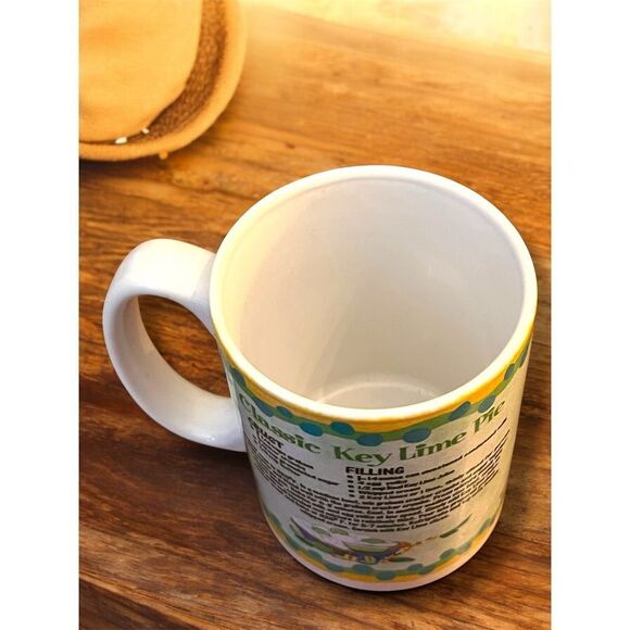 Cuppa Ceramic Coffee Mug Key Lime Pie Recipe Multicolor Key West Florida Cute - Picture 7 of 9